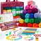 1650 Yards 30 Colors Crochet Yarn Kit for Beginners Adults and Kids, Includes Acrylic Skeins, User Manual, Hooks, Wine Bag etc, Make Amigurumi & Projects, Starter Set Professionals